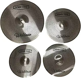 Kit de Pratos para Bateria Waldman Down Tone DT-141620 HH 14"+Crash 16"+Ride 20"