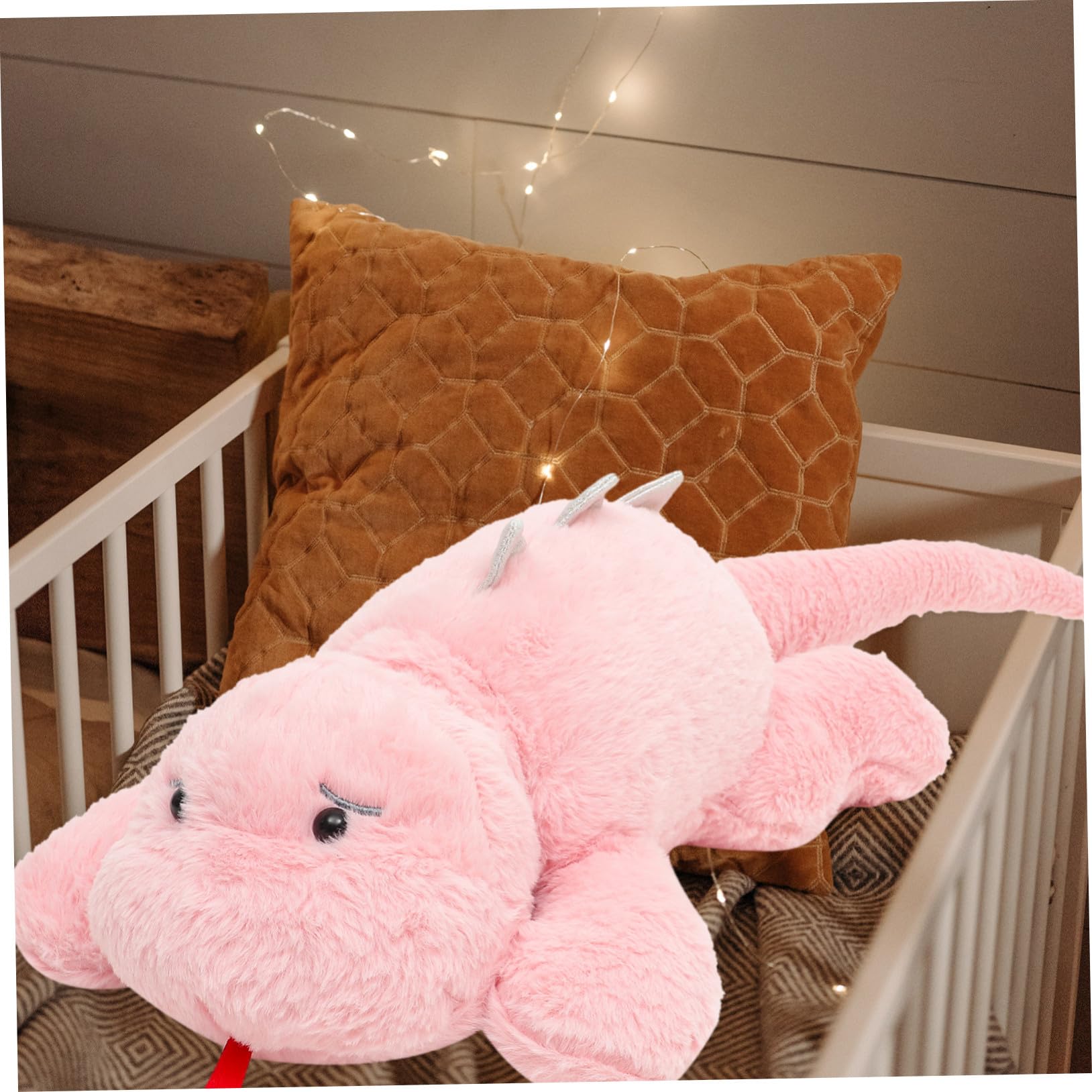 Peluche de Dinosaurio Rosa 1 Pieza de Felpa y PP Algodón