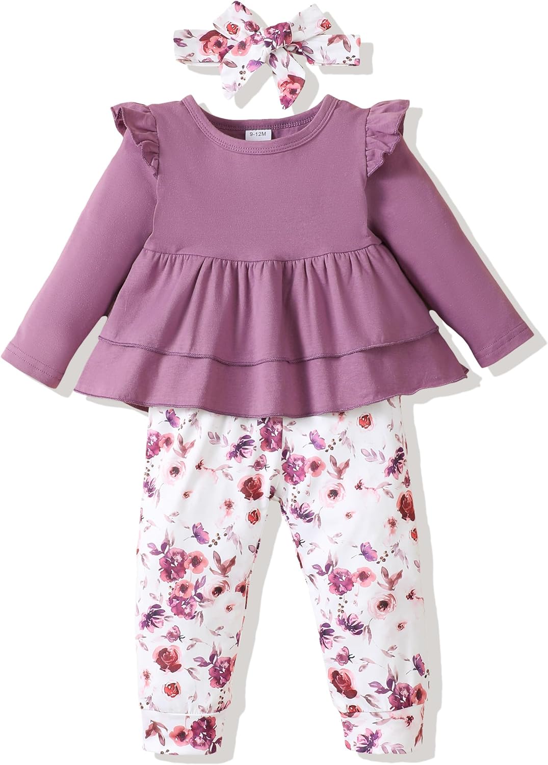 Toddler Baby Girl Clothes Outfits Clothing Infant Ruffle Top Pants Cute Winter Fall Spring Outfit Sets for Girls