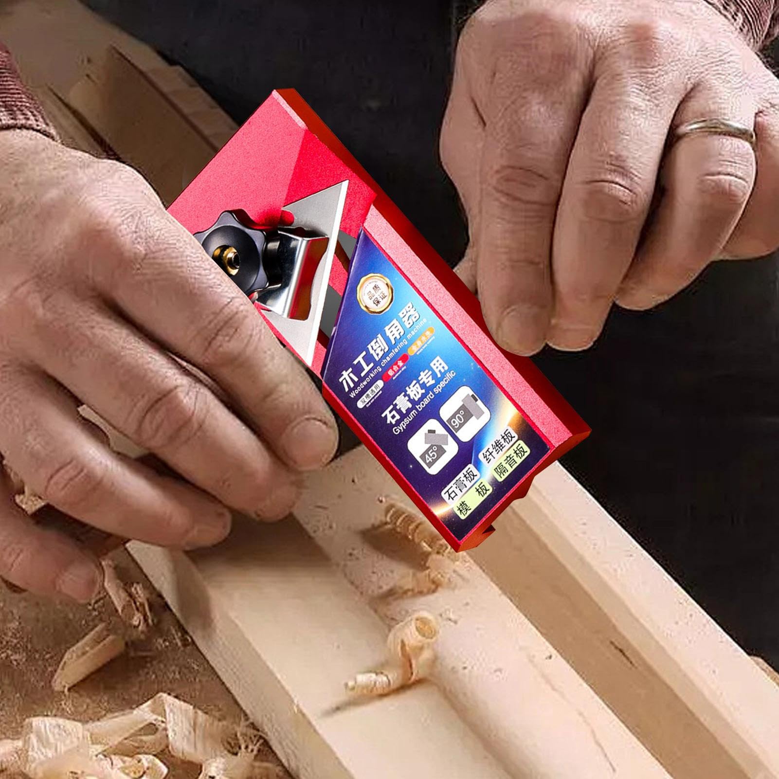 Pialla a Mano per Cartongesso,Smusso a 45° per bordi di lastre in cartongesso - Pialla per Smussare Cartongesso - per lavorazione del legno, edilizia, miglioramento casa, intelaiature