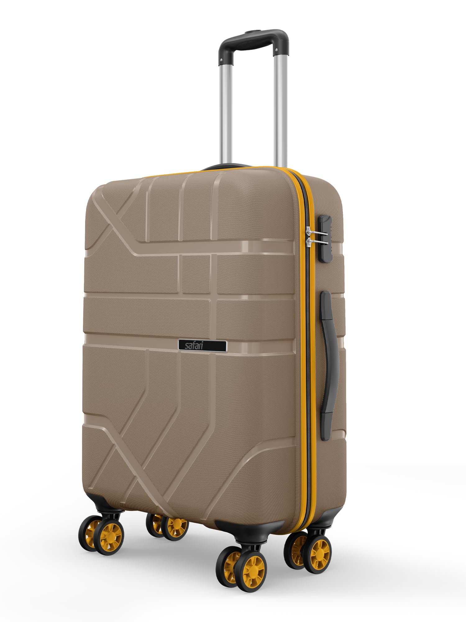 Broadway 8 Wheels 65cm Medium Size Trolley Bag, Hard Case Polypropylene, 360 Degree Wheeling Checkin Luggage for Men & Women, Suitcase for Travel, Trolley Bags for Travel, Fossil-image-32