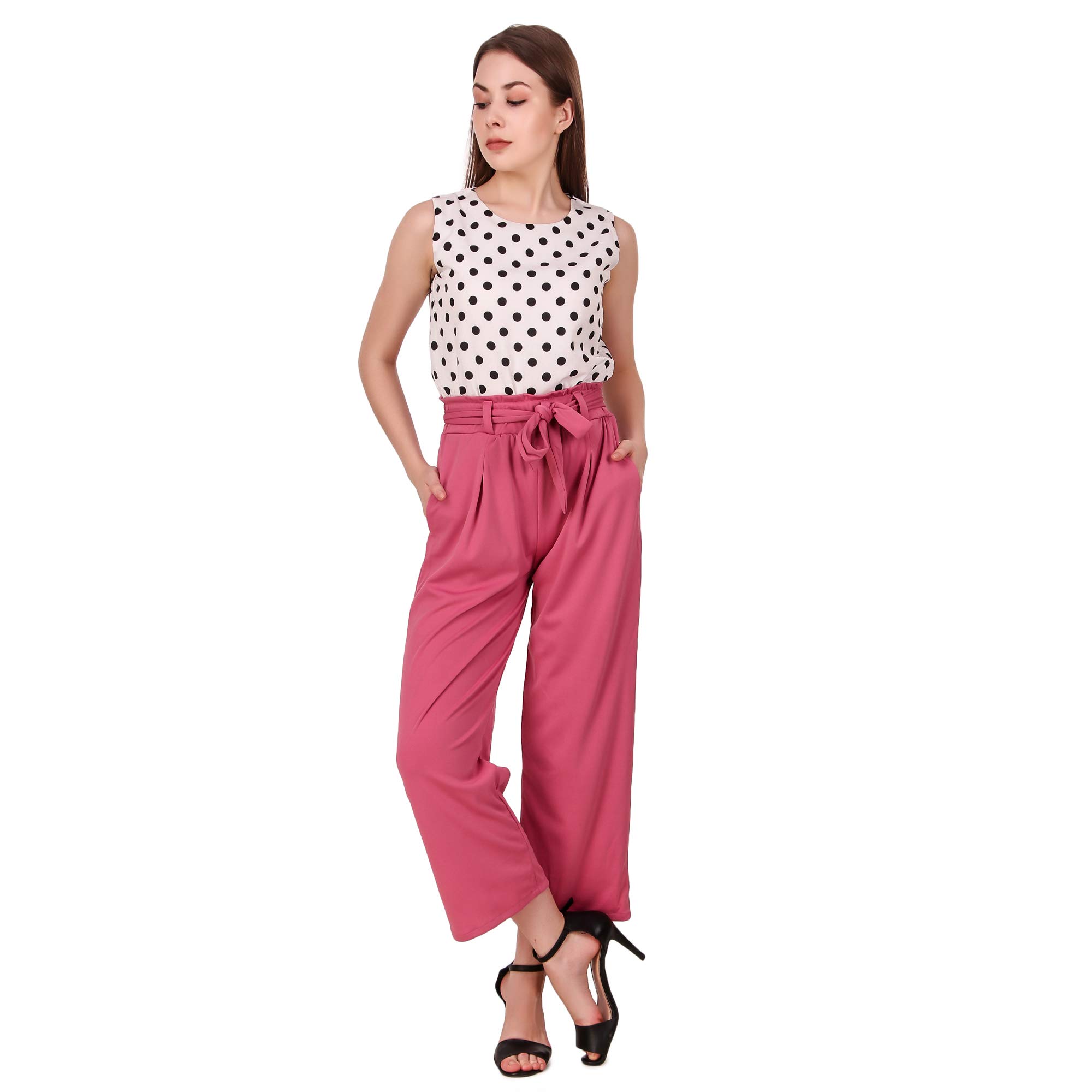 NeysaWomen's Georgette Maxi Dress Pink