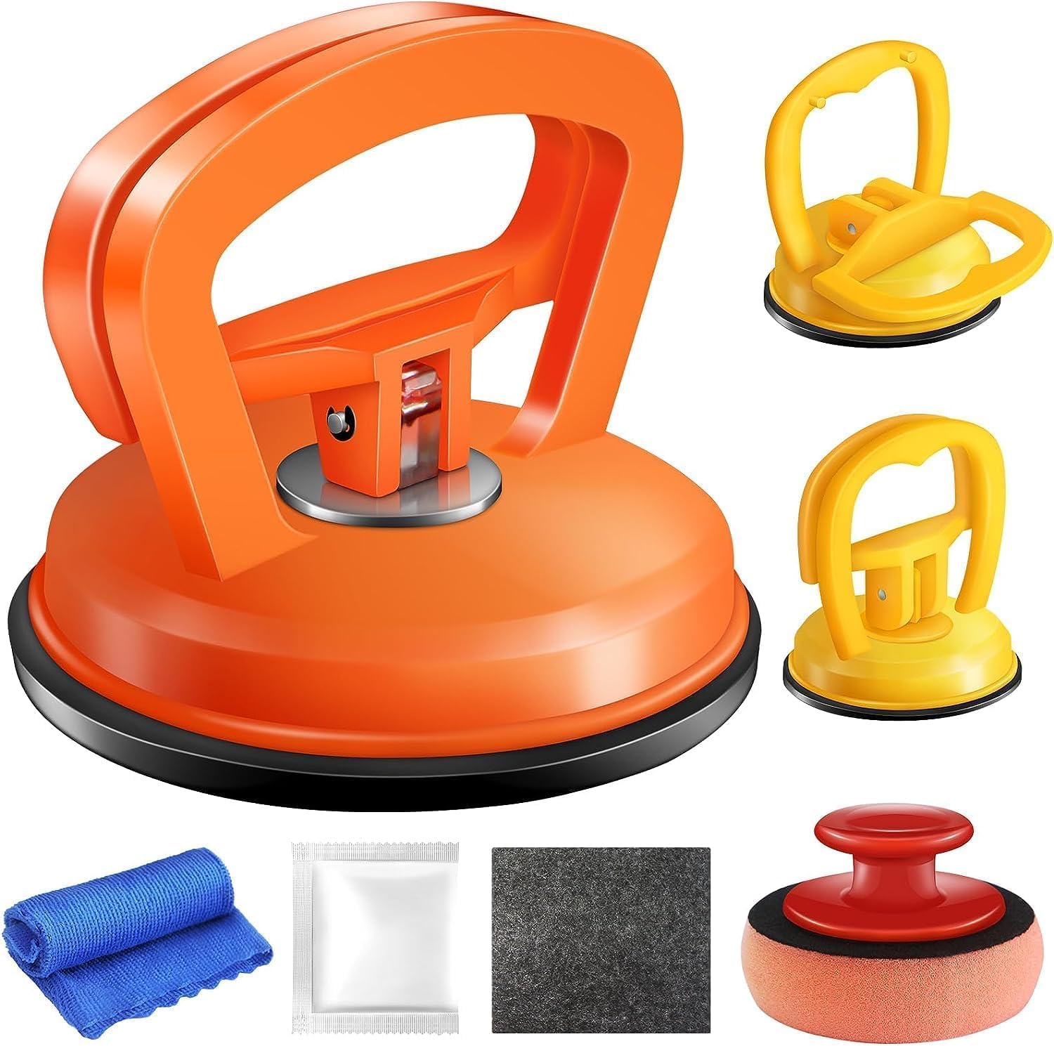 Photo 1 of Dent Puller,3 Pack Car Dent Puller Dent Remover Tool Dent Removal Kit for Car Suction Cup Dent Puller and Dent Repair Kit Handle Lifter for Cars Body,Glass,Screen,Tiles Lifting,Objects Moving