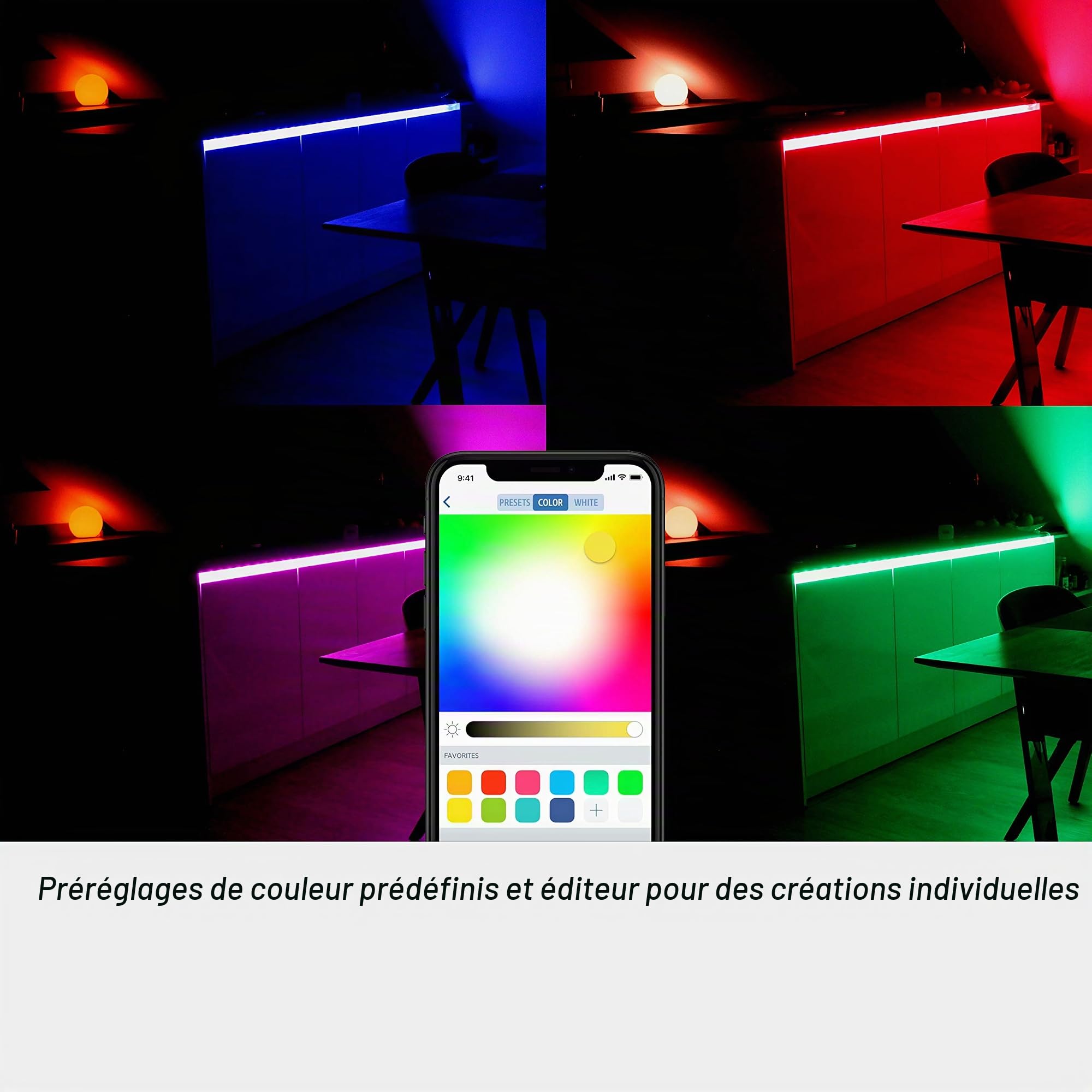 EVE Light Strip - Ruban à LED intelligent, toutes les nuances de blancs et de couleurs, 1 800 lumens, aucune passerelle requise, l’éclairage adaptatif, Homekit
