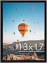 13x17 Picture Frame Black for Wall Hanging, Wall Mounting Horizontally or Vertically, 13 x 17 Wall Gallery Poster Photo Frame with Shatter Resistant Plexiglass, Black