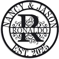 Vista 1 de Wedding Gifts for Couples 2025, Personalized Metal Name Signs, Custom Name Signs, Custom Family Name Sign, Last Name Sign, Monogram Letters Wall