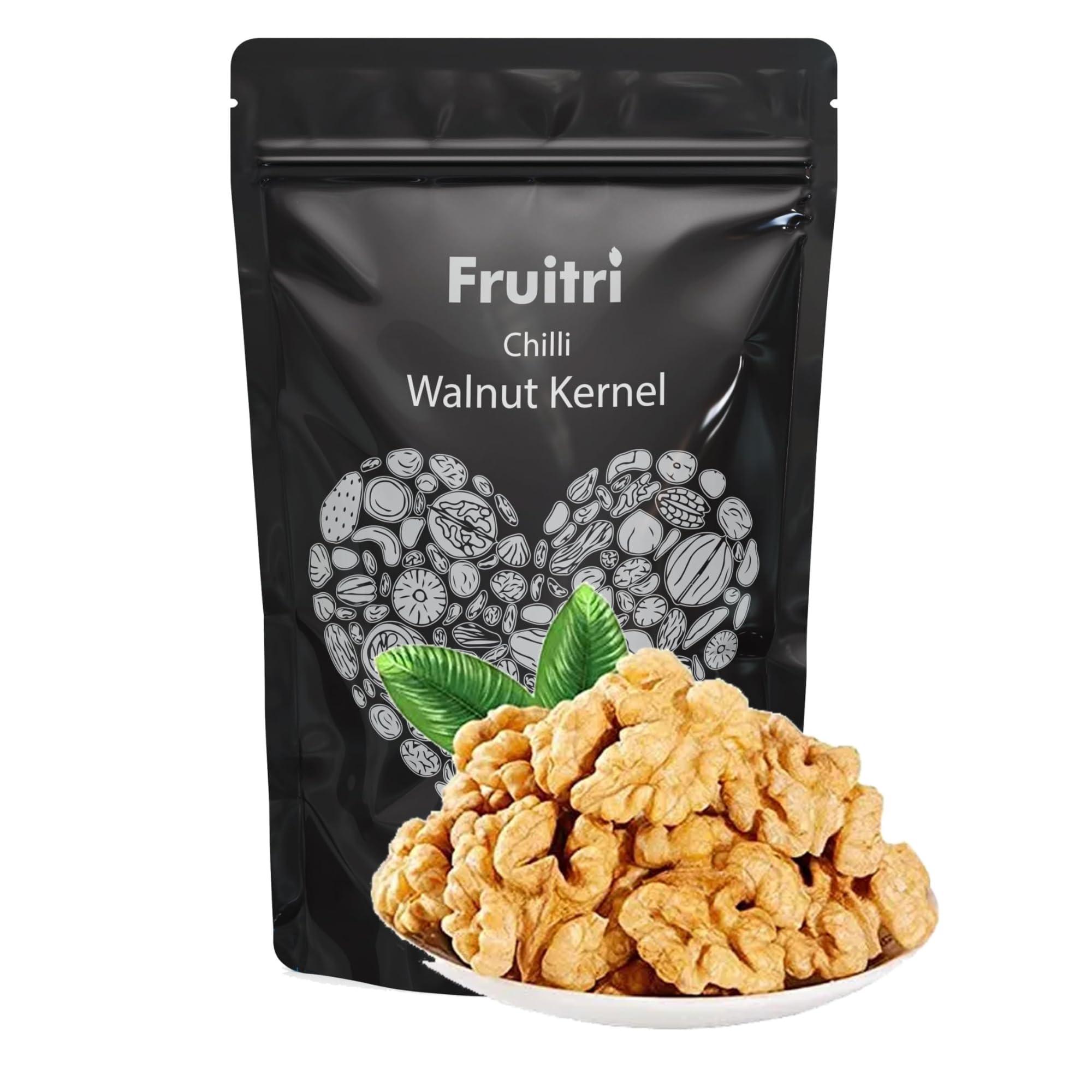 Fruitri California Walnut Kernels 1kg, Walnuts Without Shell, Akhrot giri, Perfect for Snacking & Baking, Healthy Snack