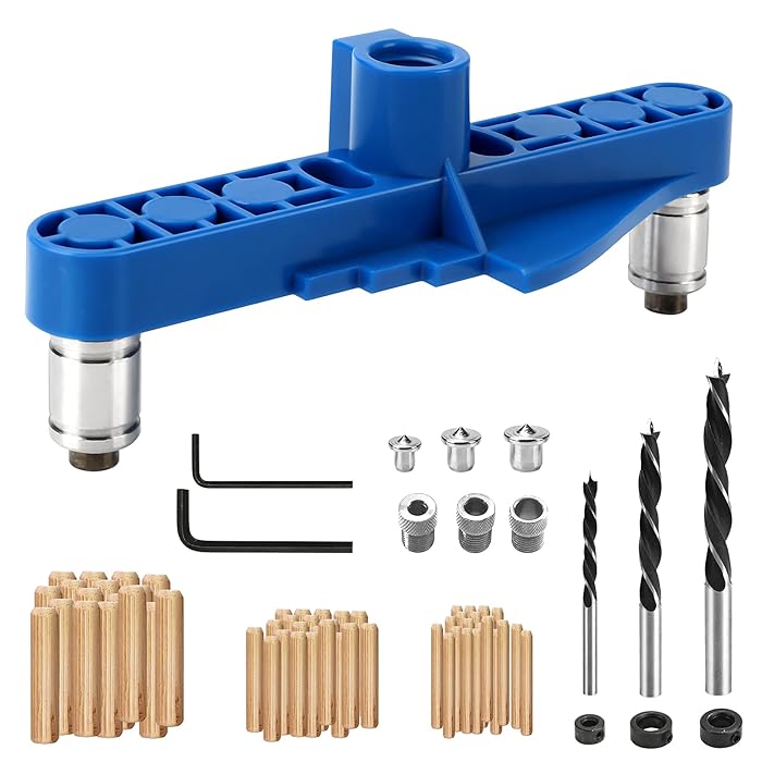 Buy zerotop Dowel Jig Kit, Pocket Hole Jig Adjustable Punching Hole