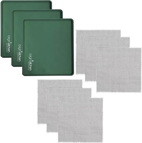 3 bordes de silicona de cuero de frutas + 6 hojas de malla deshidratadoras compatibles con Magic Mill Pro BioChef Arizona - Alfombrillas