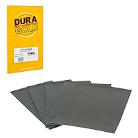 Vista 12 de Dura-Gold Papel de lija húmedo o seco de 3-2/3 x 9 pulgadas, grano 800, 1000, 1500, 2000, 3000 (5 Ea) – Pulido de lija de color automotriz