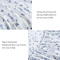 Vista 119 de HENGWEITEXT 18 Inch Cal King Sheets Deep Pocket,4 Piece Sheet Set Breathable and Cooling,Microfiber Sheet Set Deep Pocket,Wrinkle Free Shrinkage &