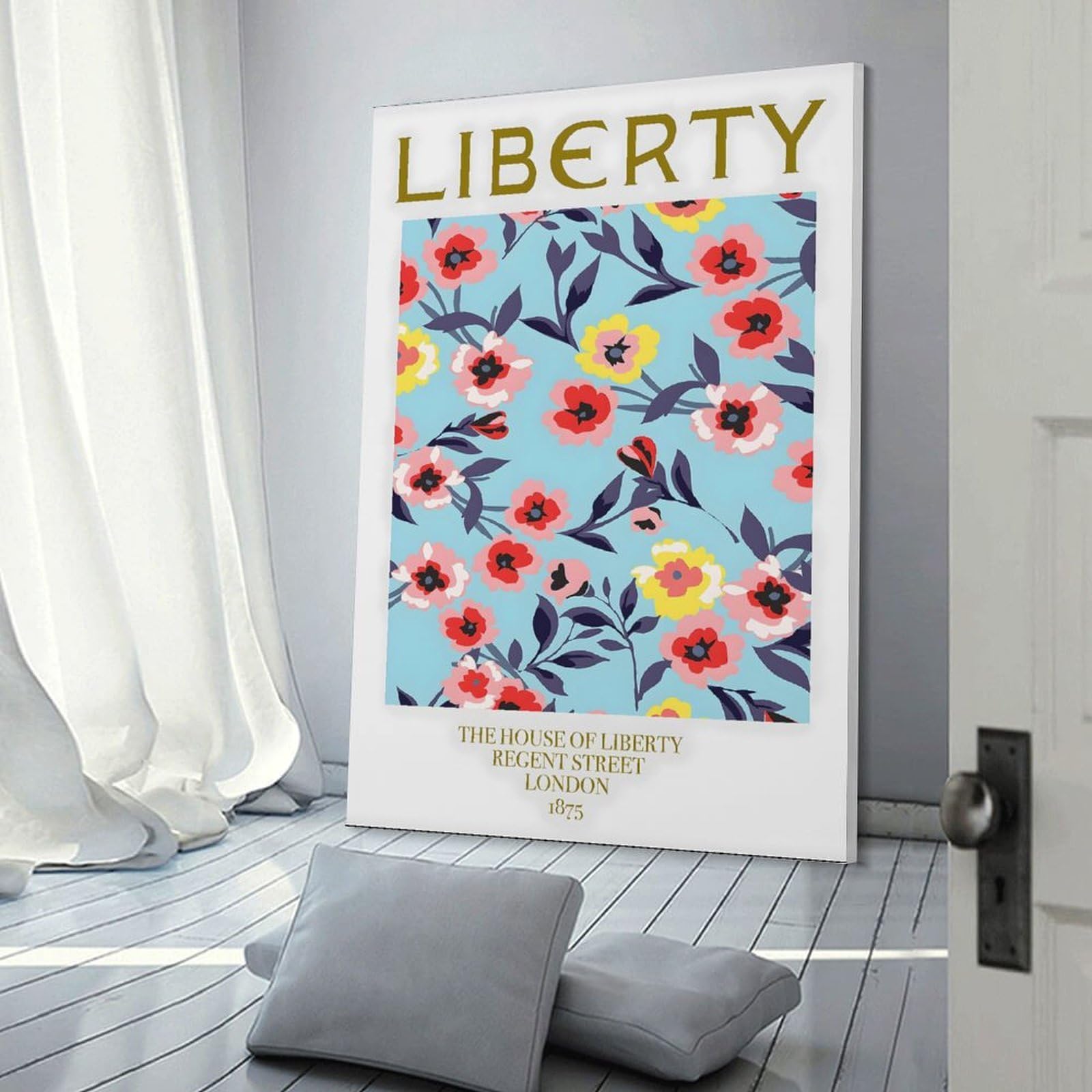 Junmoney Home Decor Wall Art House Of Liberty, 08x12inch(20x30cm), for Flats, Guest Rooms Or Compact Rooms, Wall Decor with Flexible Room Appeal