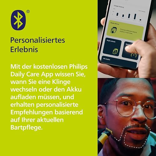 Philips OneBlade 360 Connected Face + Body, Hybrid Electric Beard Trimmer, Shaver and Body Groomer. Incl. 1x 360 Blade, 1x Original Blade (8 Month Supply), 5-in-1 Comb, 1 x Body Kit, Model QP4631/30 - 6