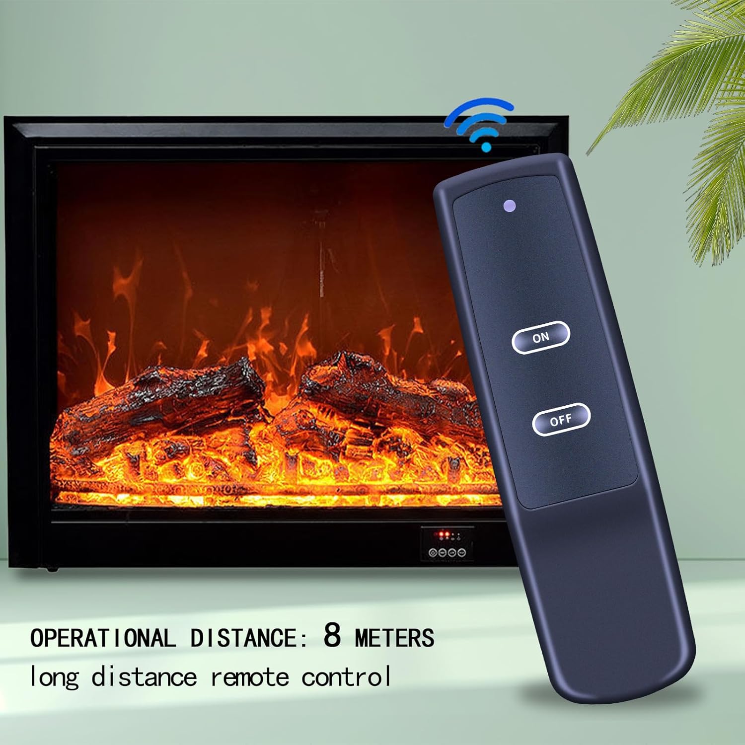 Gas Fireplace Replacement Remote Control RCB04C for Skytech 1001-A Millivolt Wireless On/Off System, with Thermostat Remote and Receiver Kit