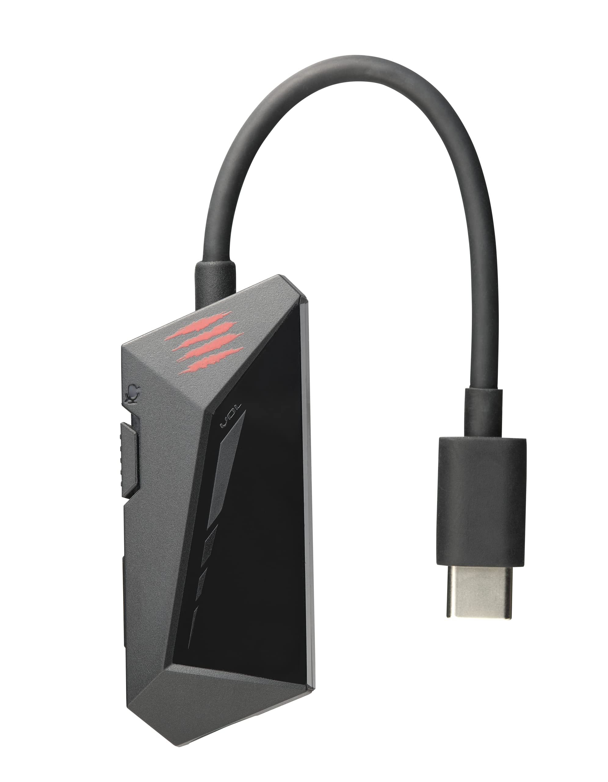 Mad Catz FREQ DAC Adaptateur Audio Jack Vers USB-​C 7.1 Virtuel Surround - Convertisseur pour Casque Analogique Numérique Externe pour Jeux vidéo, Smartphone, PC, Mac