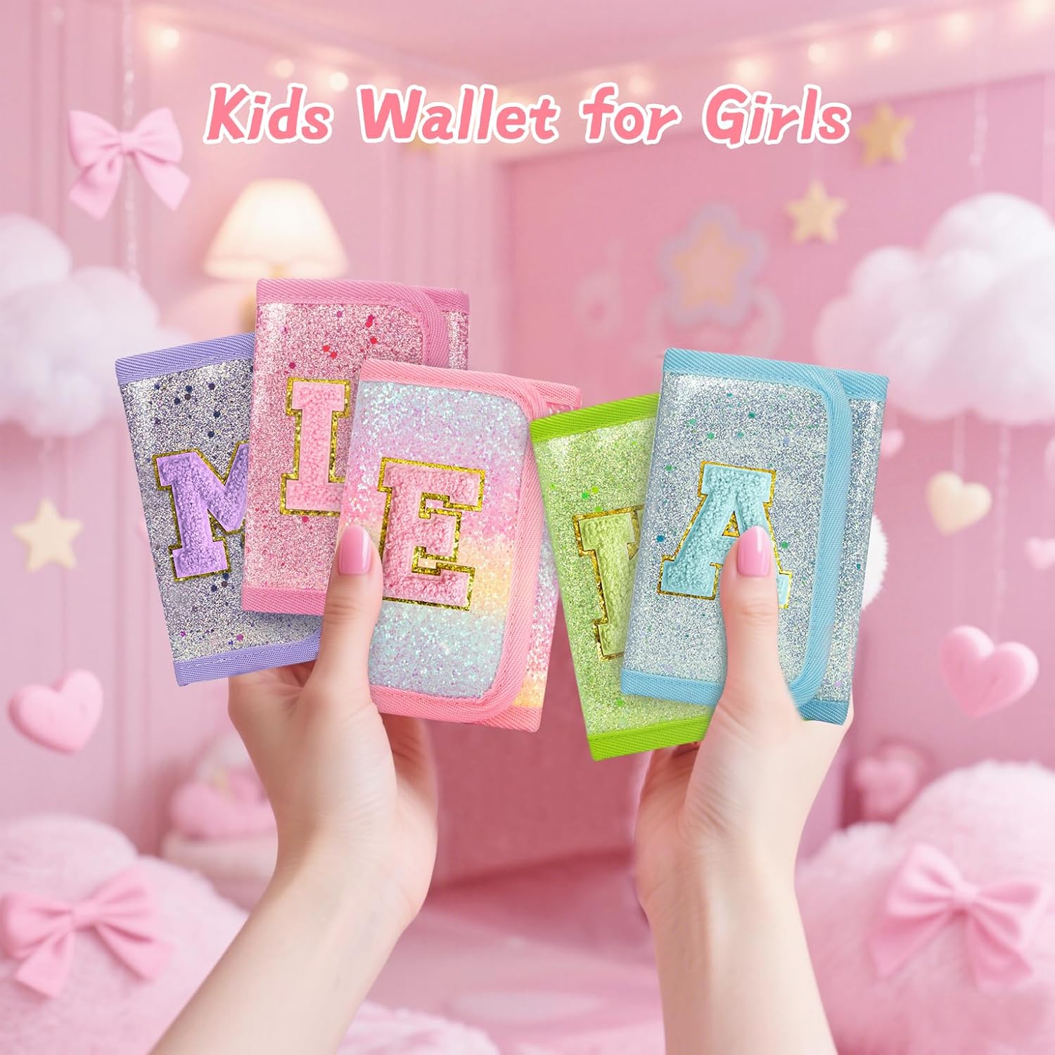 Kids Wallet for Girl Birthday Gifts for Girls Small Girls Wallet for Kids with Coin Pocket Toddler Girl Gifts Stuff (A, Pink) - Image 6