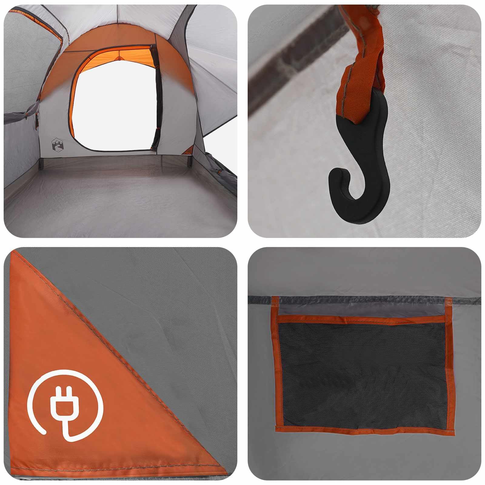 Tenda Per Auto Blu 239x210x210 cm Poliestere E Acciaio