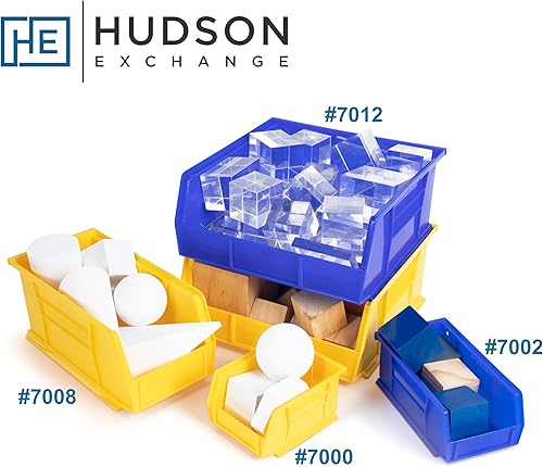 Miniatura 3 de Hudson Exchange - Contenedor apilable de plástico de 11 pulgadas x 5-12 x 5 pulgadas (amarillo)