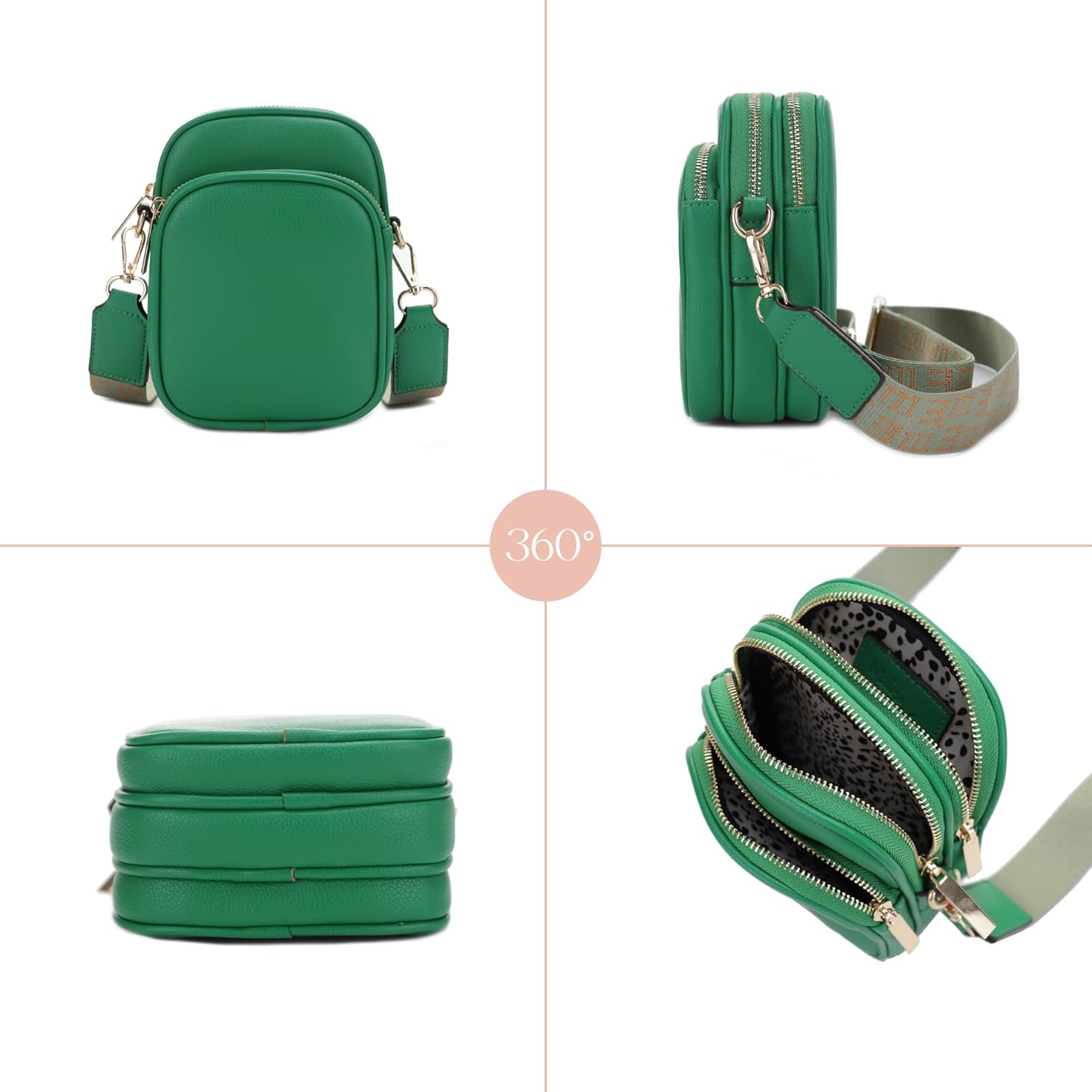 Mali+Lili, Josie Triple Zip Crossbody Bag - Image 6