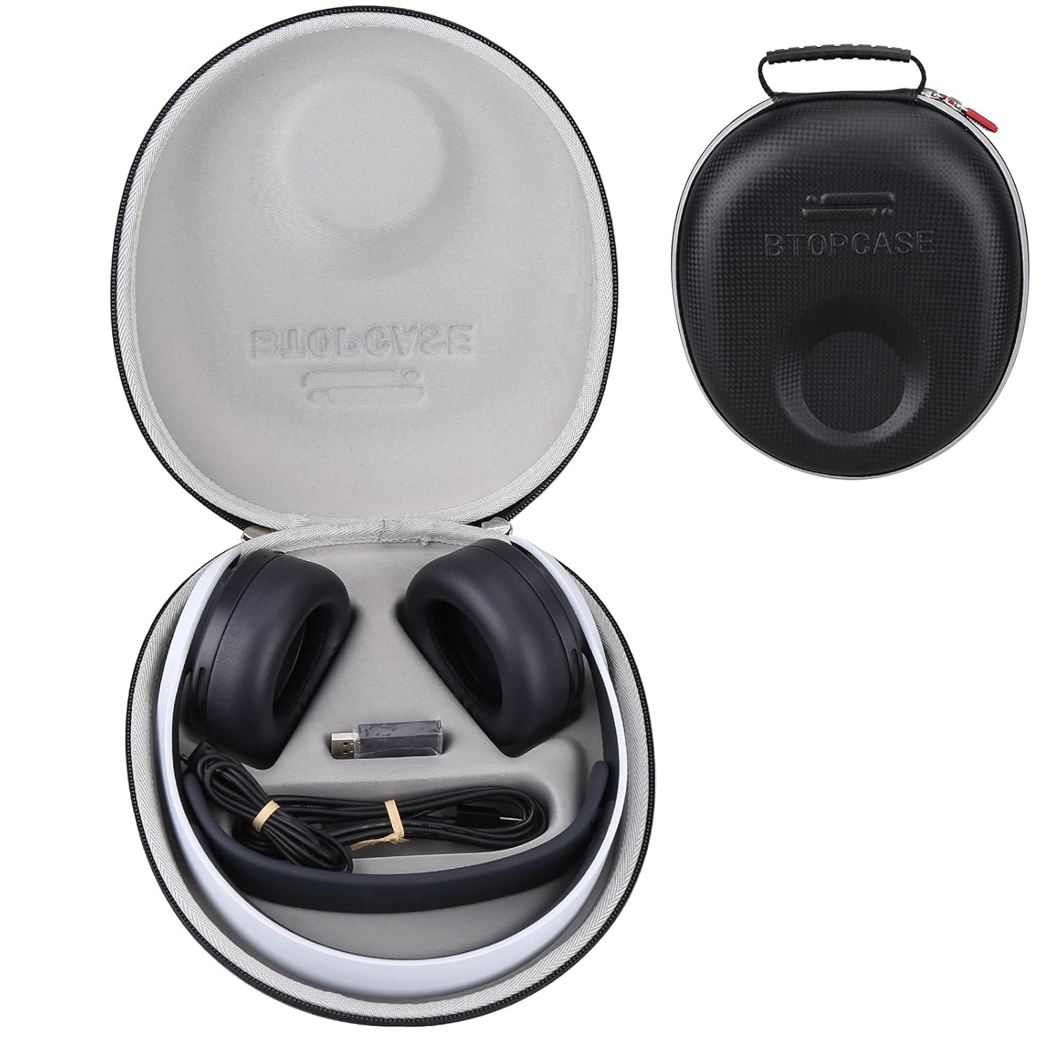 Hard EVA Protective Carrying Storage Cover Case for Sony PULSE 3D Wireless Headset Sony PS5 Headset Black with