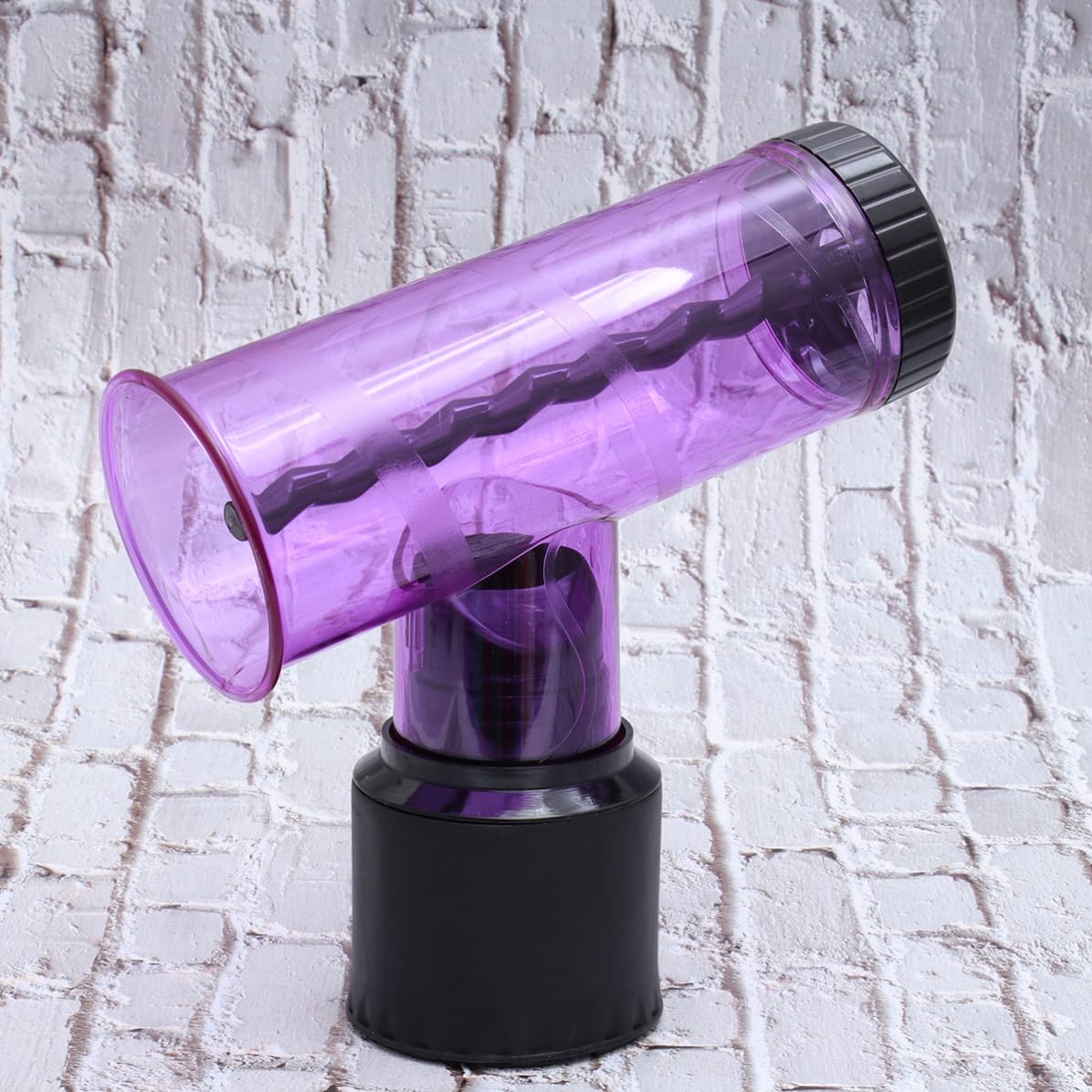 Cabilock Portable Hair Roller Diffuser Attachment for Hair Dryer, PC Material, Purple Color, Reduces Frizz and Disperses Air, Suitable for Home and Barber Shop Use Random Color