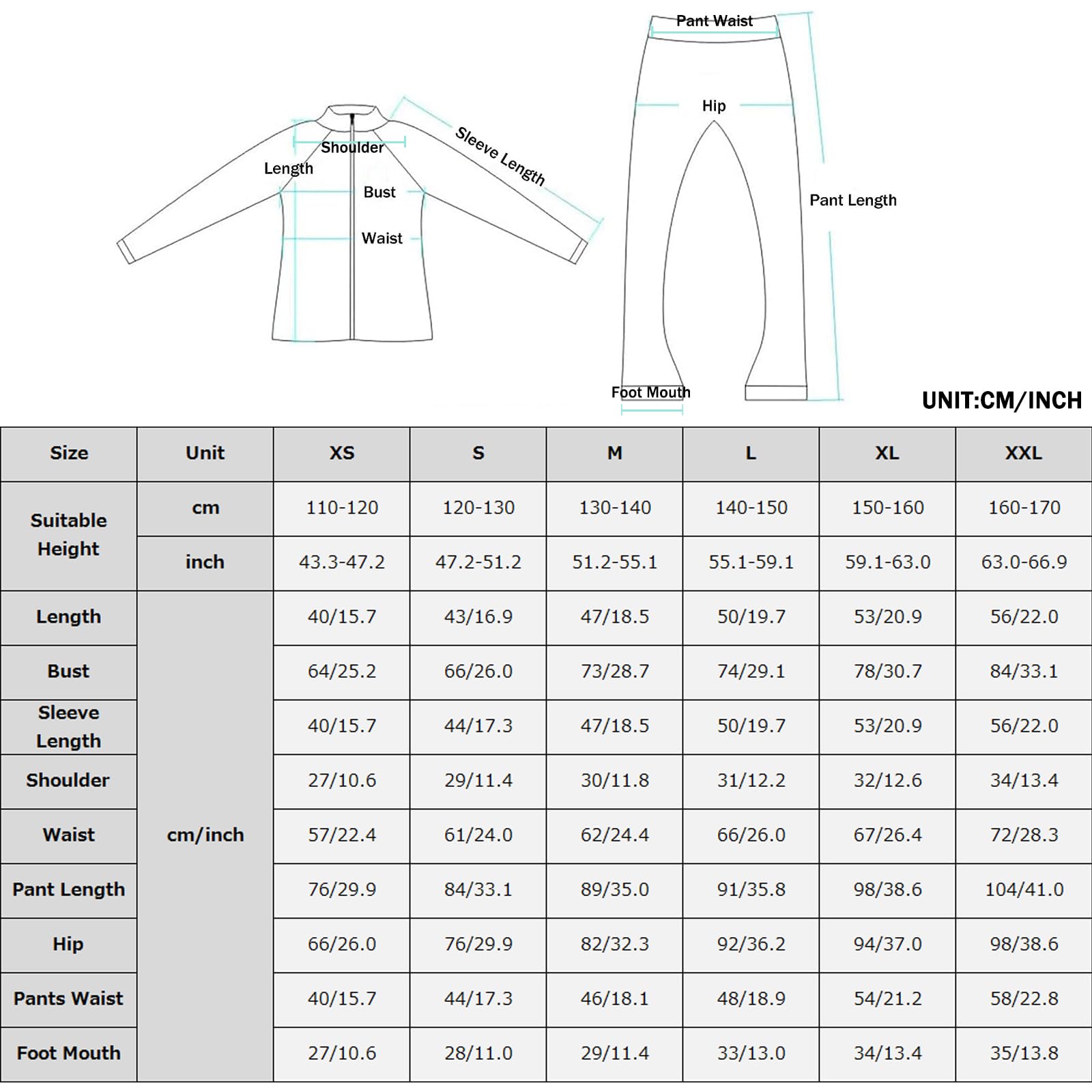 Eiskunstlauf Sets Damen Mädchen Warm Eislauf Outfits Schwarz XXL