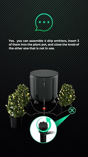 Bild 6 - MARS HYDRO Automatische Bewässerung Bewässerungssystem indoor mit Faltbarem 50L-Eimer, Verbesserter 24W-Wasserpumpe, 8 Tropfdüsen, Gartenbewässerungssystem für Innenräume, Rasen, Gewächshaus, Hof