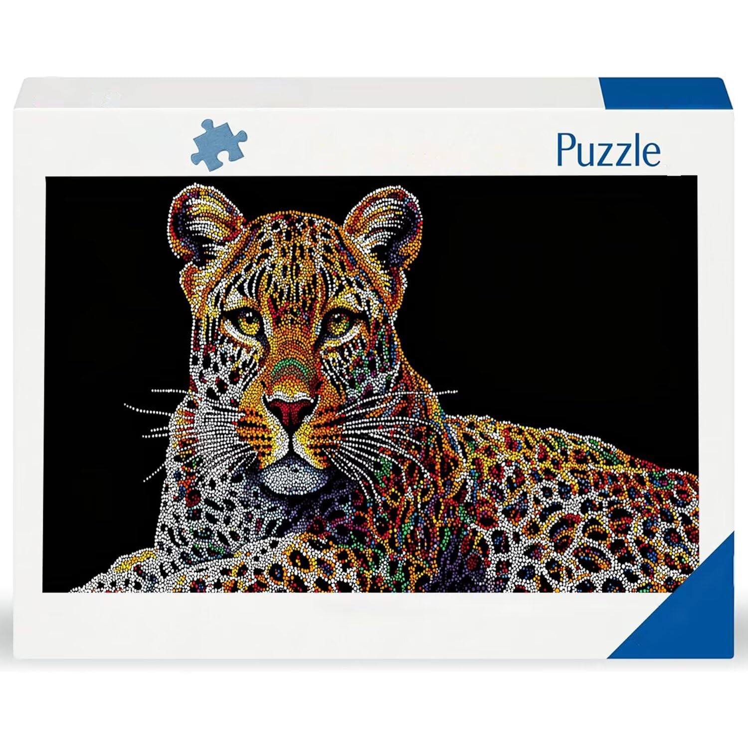 Puzzle para Adultos 1692 Piezas, Leopardo de Las Flores Puzzle, Difícil, Desafiante, Rompecabezas Encajan Perfectamente, Letras en la Parte Posterior, Regalo para Personas Mayores (179x31cm) v-402
