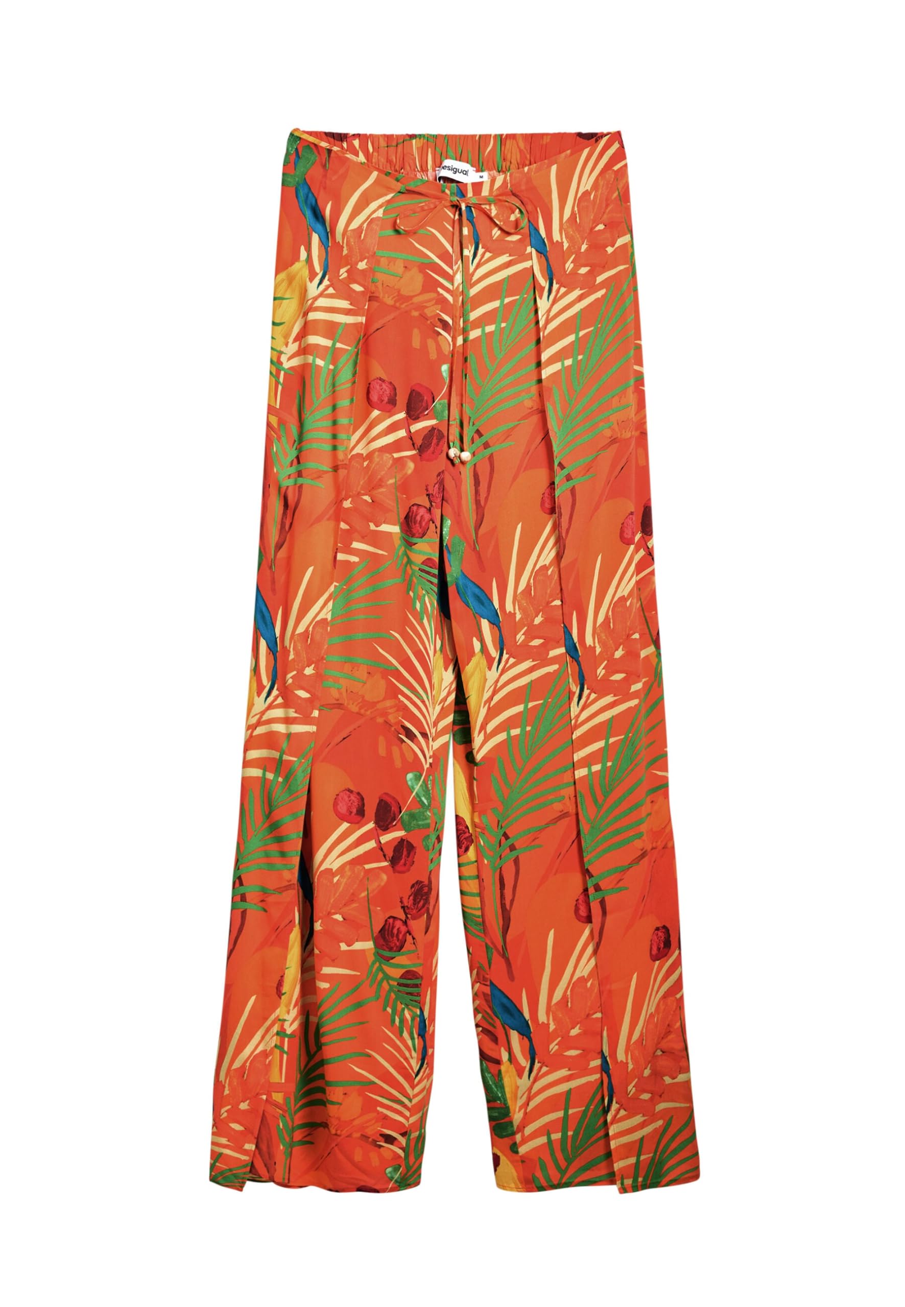 Desigual Women's Orange Bahamas Tropical Beach Pants 25Swmw01