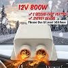 MACHSWON 12V 600W Car Heater 2 Hole Portable Windshield Defroster Kit Winter Fast Heating Electric Automobile Interior Heaters Low Noise Frost Removing Window Defroster Defogger for Truck Vehicle Taxi