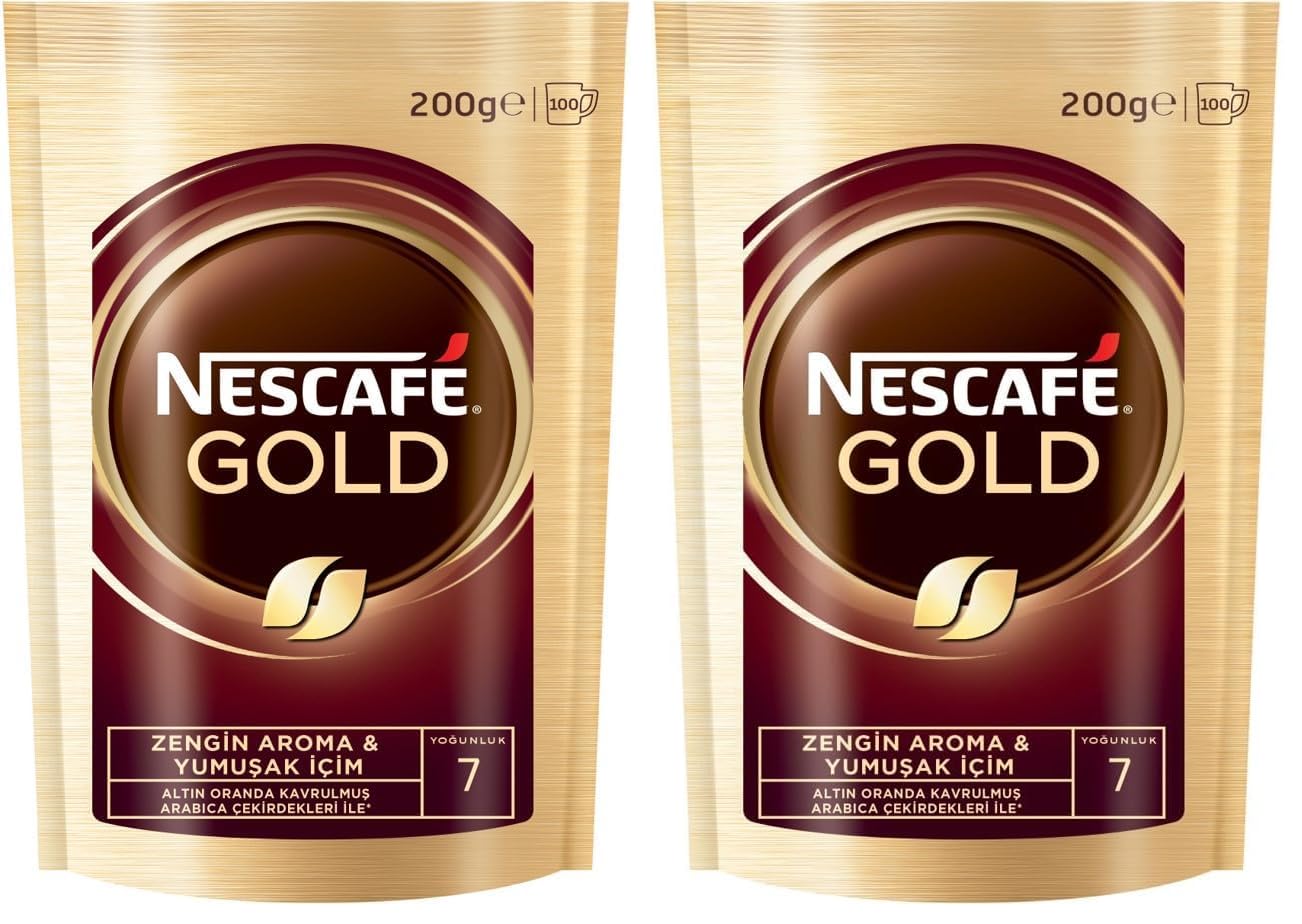 NESCAFÉ Gold Çözünebilir Kahve Ekopaket, 200 g x 6 (2 paketi)