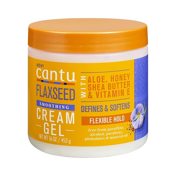 Cantu Flaxseed Styling Cream Gel with Aloe, Honey, Shea