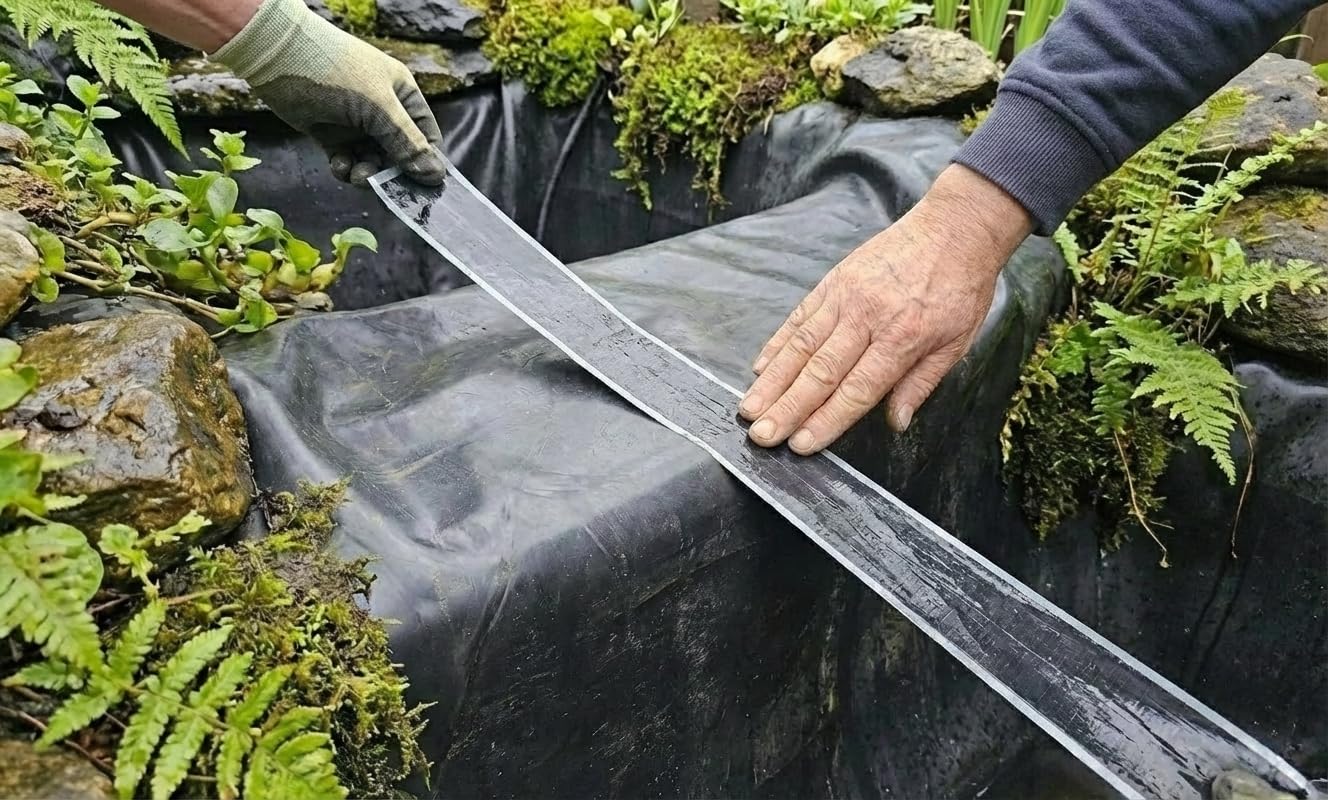 Love Aquatics Black Butyl Pond Liner Repair Kit Joining Tape 50Mm X 200Cm (2M) Length Koi Goldfish Sturgeon Pond