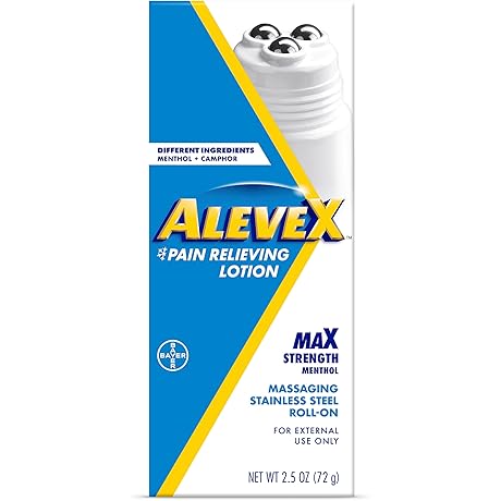 Aleve Topical Pain Relief Lotion with Rollerball Applicator for Fast, Targeted Relief