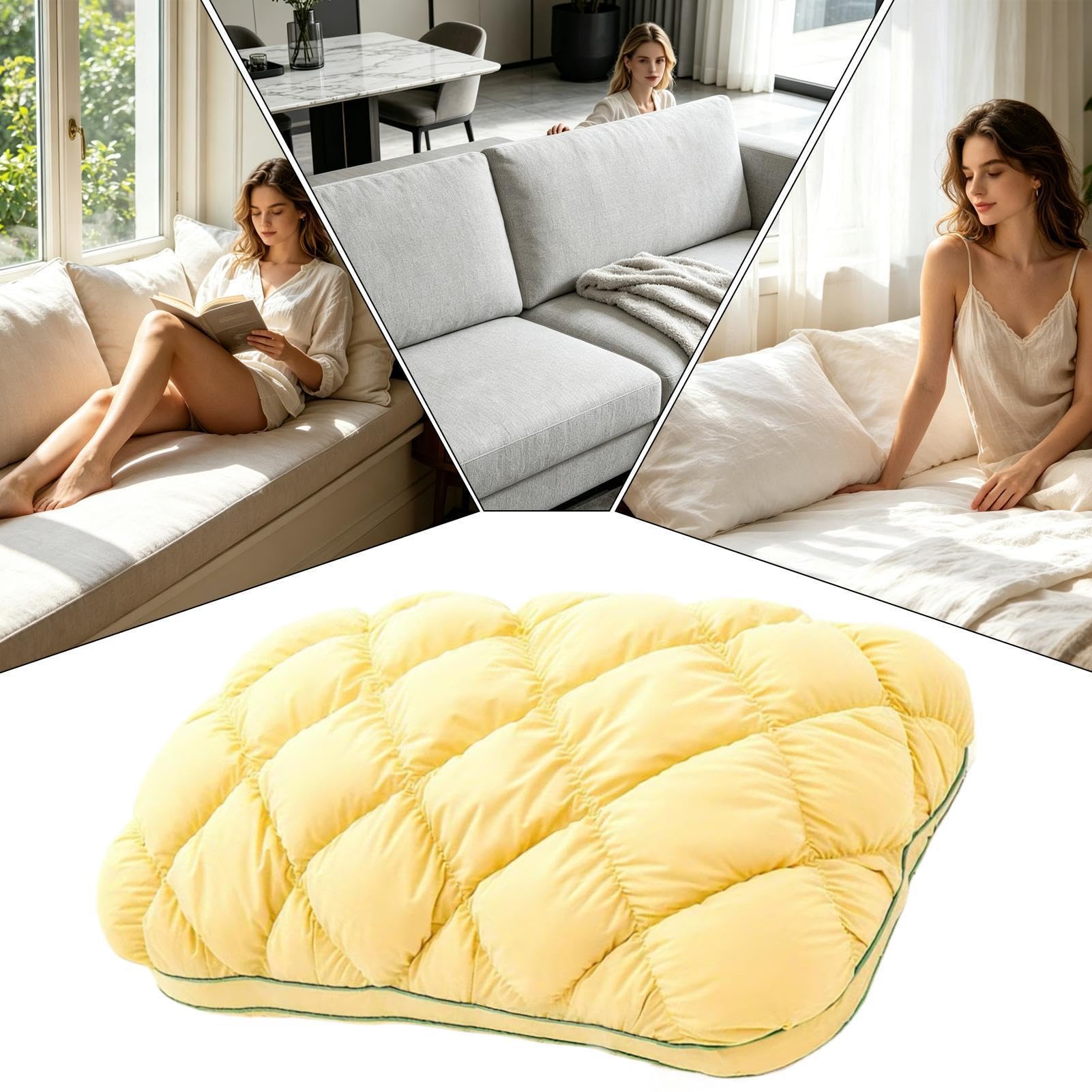 Cuscini Sonno Cuscino Morbido Sagomato Soffice A Forma Di Pane All'Ananas | Guanciale Ideale Per Supini Ideale Per Casa, Camera Da , D'Hotel E Dormitorio Universitario