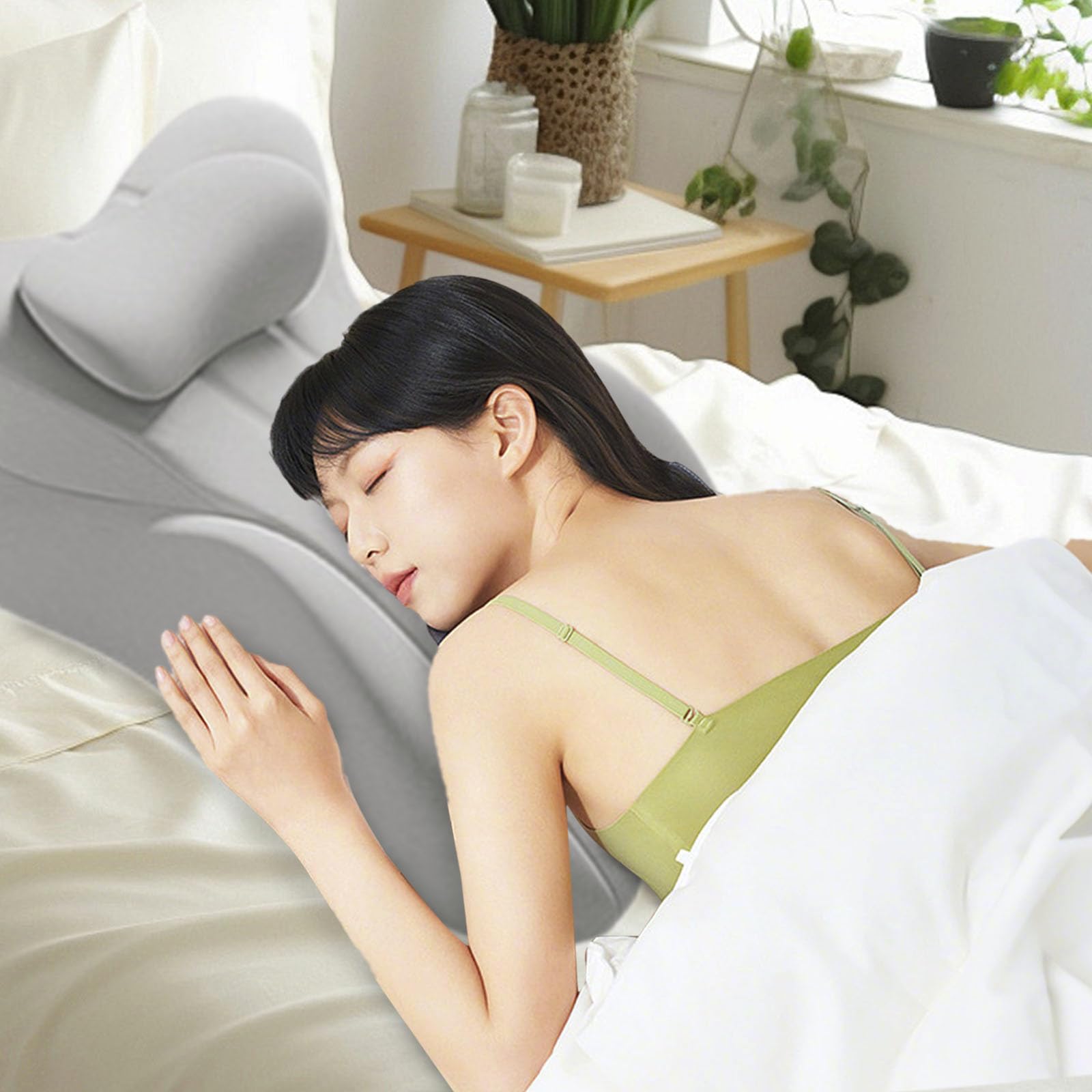 Oreiller d'amour pour l'intimité des couples, oreiller bas profil pour fesses avec design discret pour l'intimité de la chambre, support confortable pour s'asseoir ou s'allonger (SP.A)