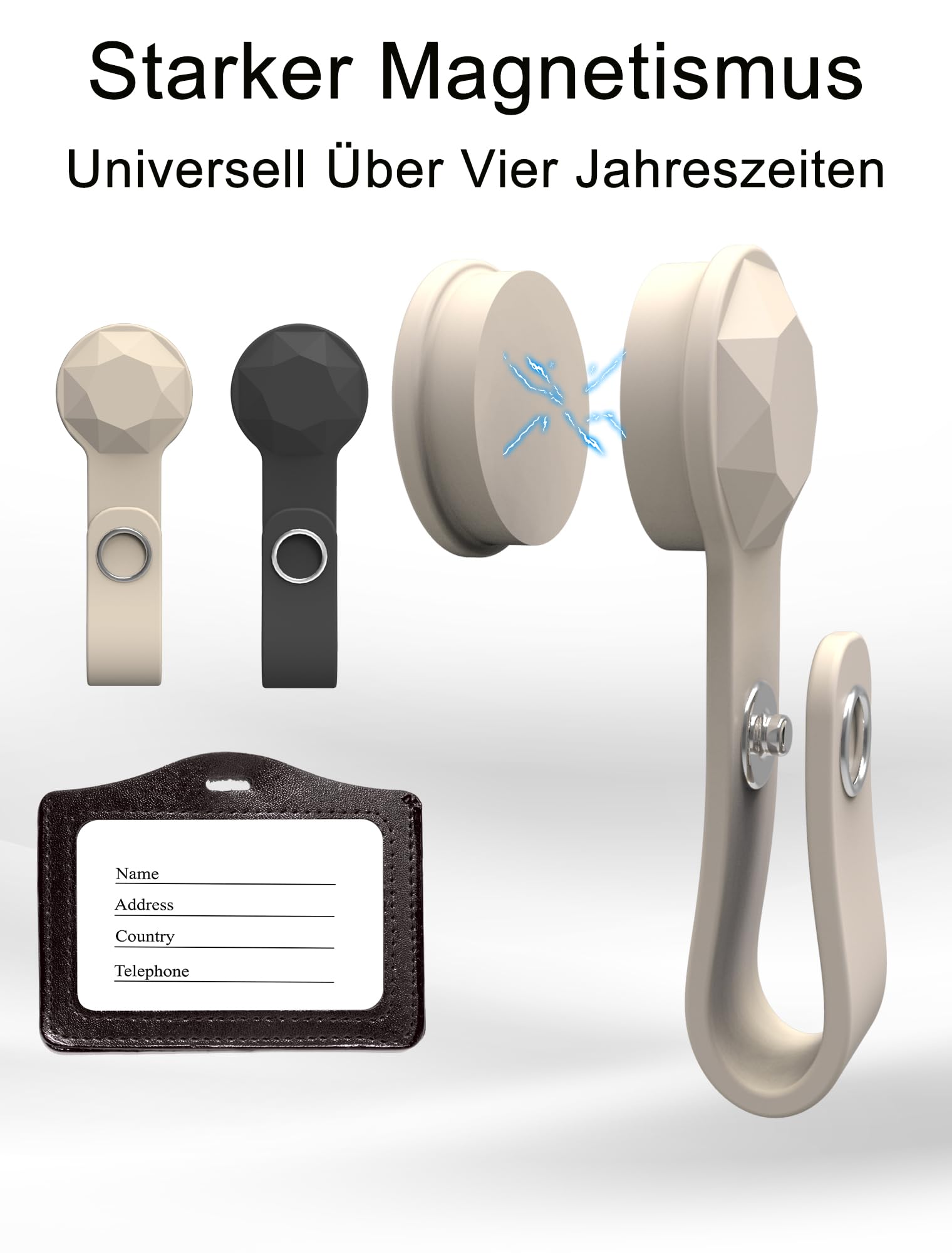 Magnetic ID Name Badge Holder for Shirt Suitable for Offices Doctors, Nurses, Teachers, and Students - Image 2