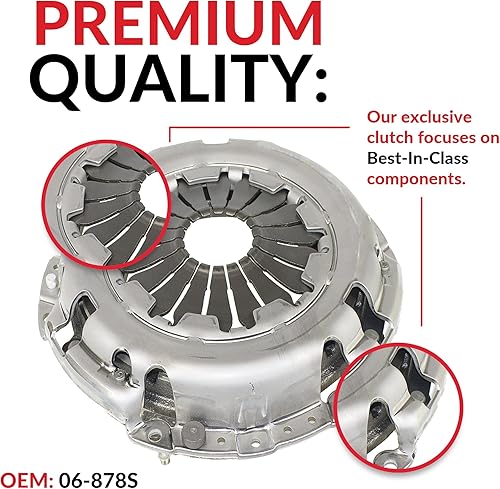 Miniatura 2 de Embrague con kit esclavo compatible con March Note Tiida Versa Advance Sense Drive Sr 1.6 S Plus 2009-2019 1.6L 1598CC l4 GAS DOHC aspirado