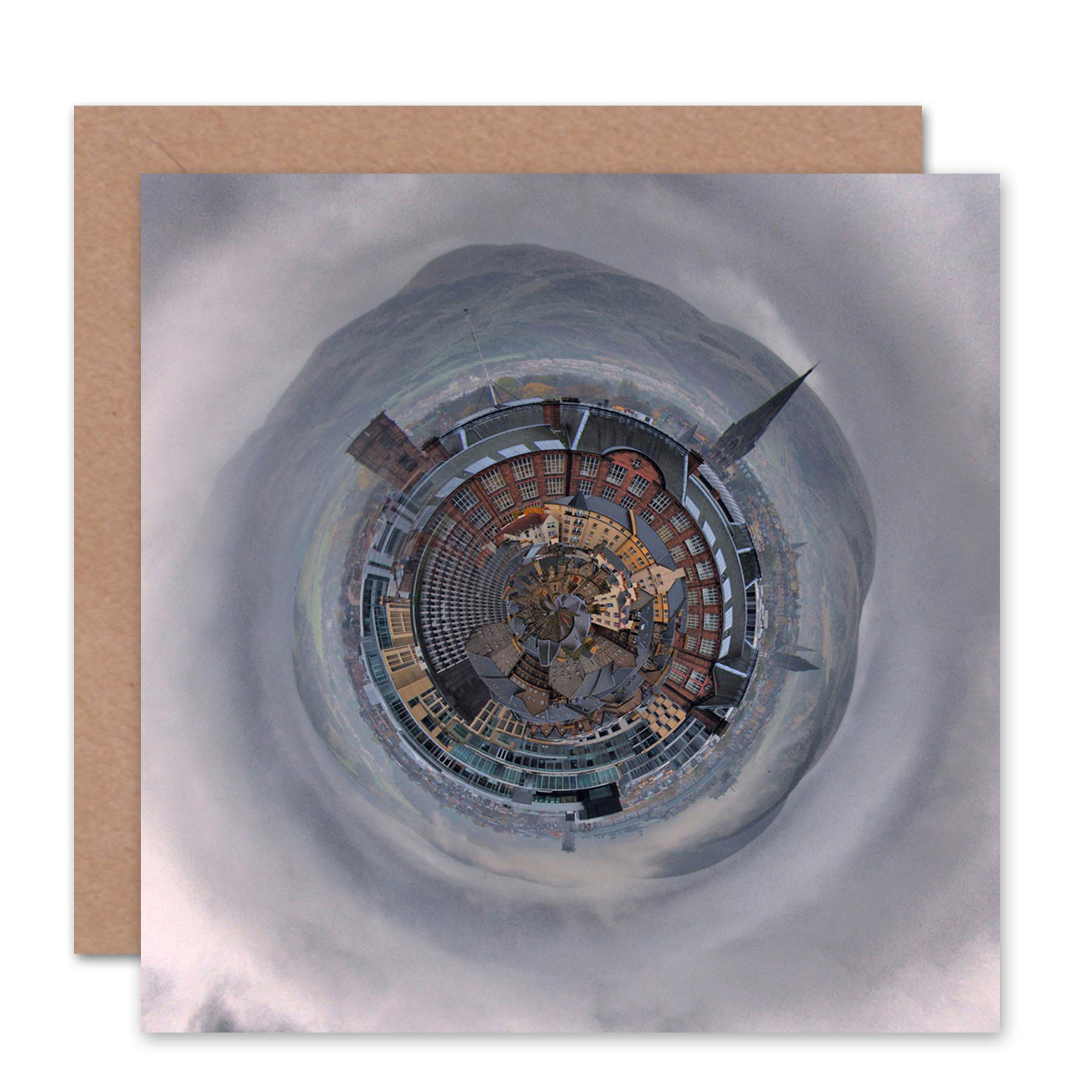 Wee Blue Coo CARD GREETING LITTLE WORLD CITY SKYLINE EDINBURGH GIFT