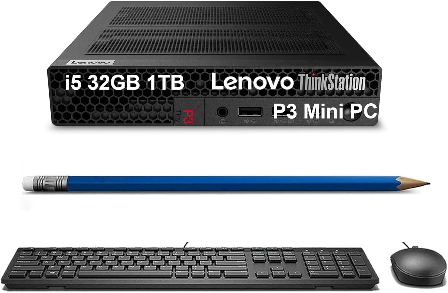 Lenovo ThinkStation P3 Tiny Workstation Mini Desktop PC (Intel 14-Core i5-14500 vPro (> i7-13700), 32GB DDR5, 1TB SSD) MFF for Business, Engineering, Creative, STEM Learning, Healthcare, Win 11 Pro