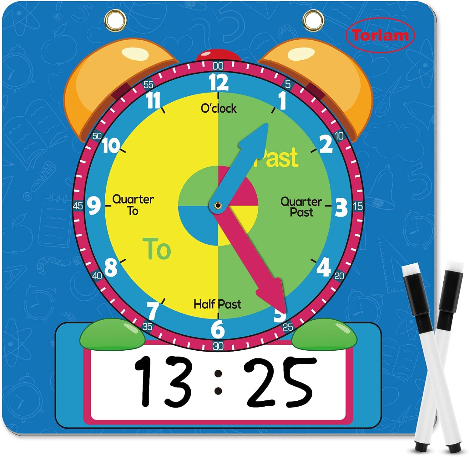 Buy Writable Dry Erase Learning Clock Clock for Kids