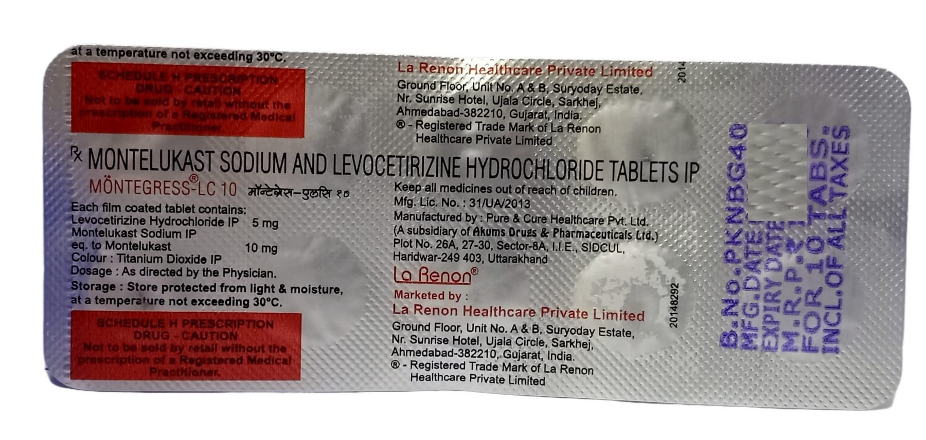 Montegress-LC 10 - Strip of 10 Tablets