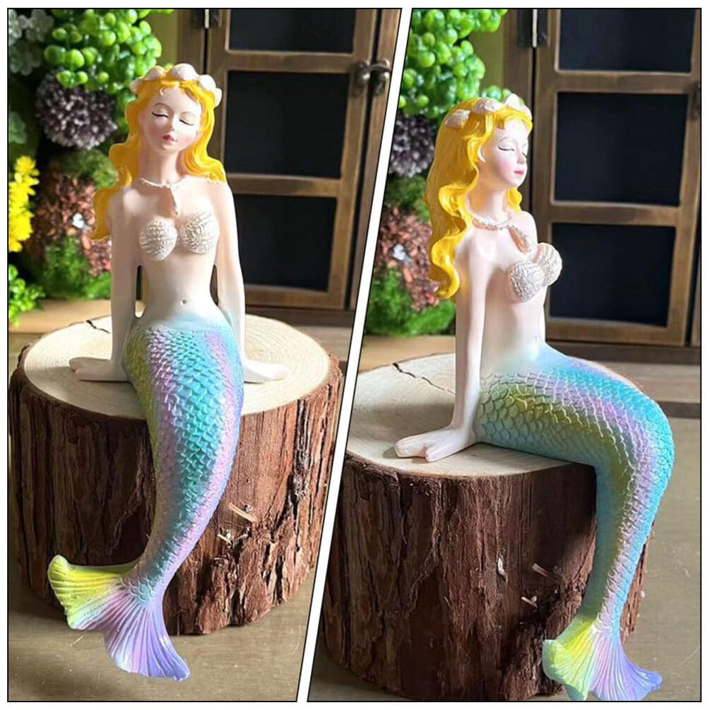 人魚の樹脂製置物 ウォーターファウンテン 人魚の樹脂製置物