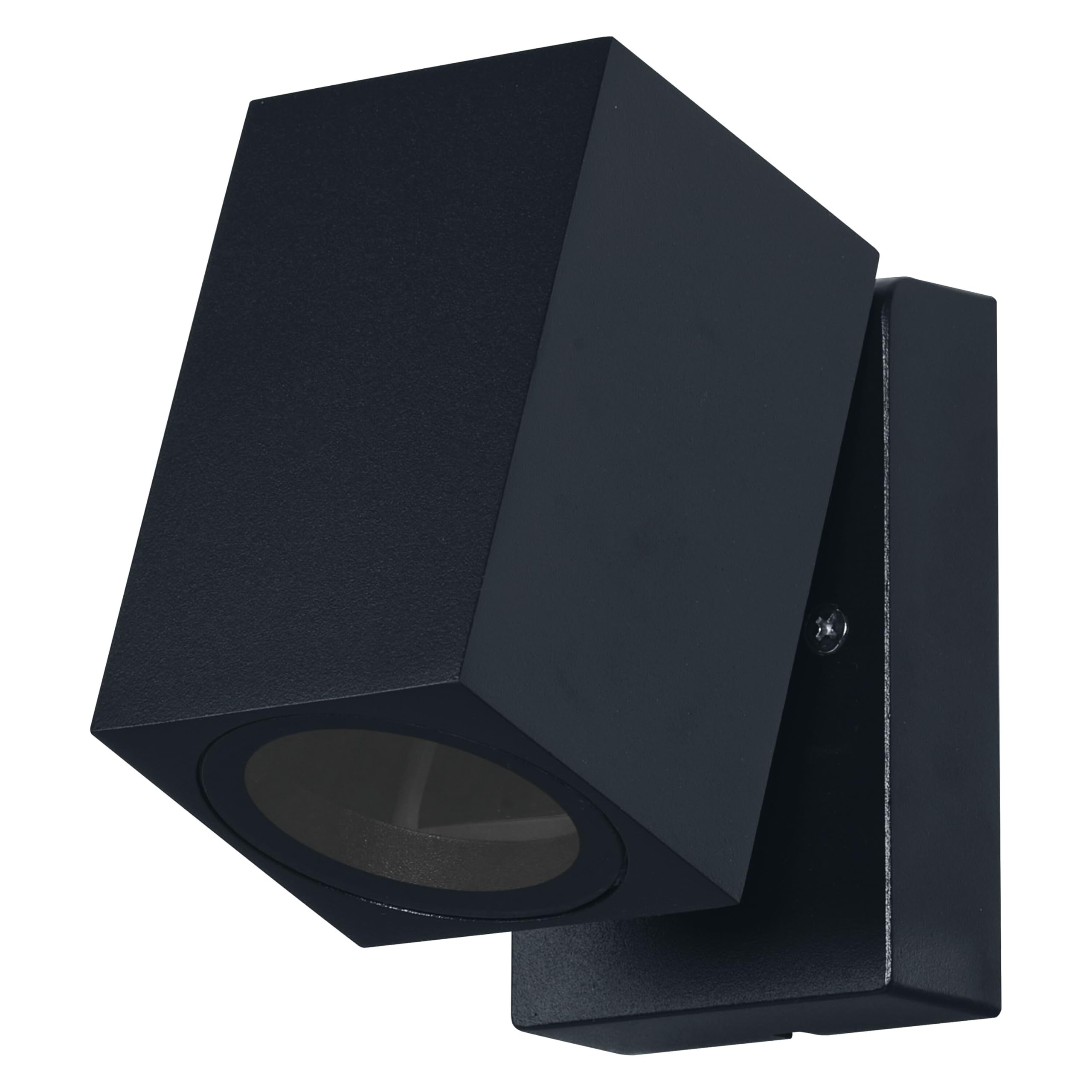 Osram Outdoor wall lamp Endura Classic Cube ADJ WALL, Black, GU10 Socket (max 35W), can be Equipped with Normal or smart lamp, Adjustable Head, Protection IP44