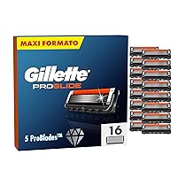 Gillette Proglide Lamette Da Barba per Rasoio Barba Manuale, 16 Lamette Gillette Proglide di Ricambio per Rasatura Profonda Uomo, Lame di Precisione per Rasoio Manuale Uomo