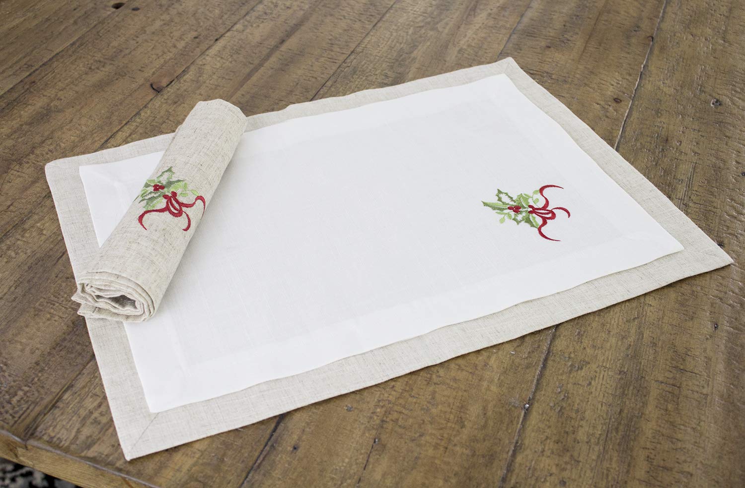 Hemstitch Dinner Napkins Lavender 1 Dozen