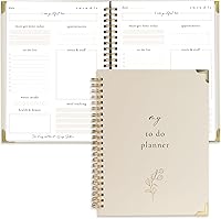 ZICOTO Beautiful Undated To Do List Notebook - Aesthetic Daily Planner for ADHD Productivity, Tasks & Goals - Stylish Gift for Women