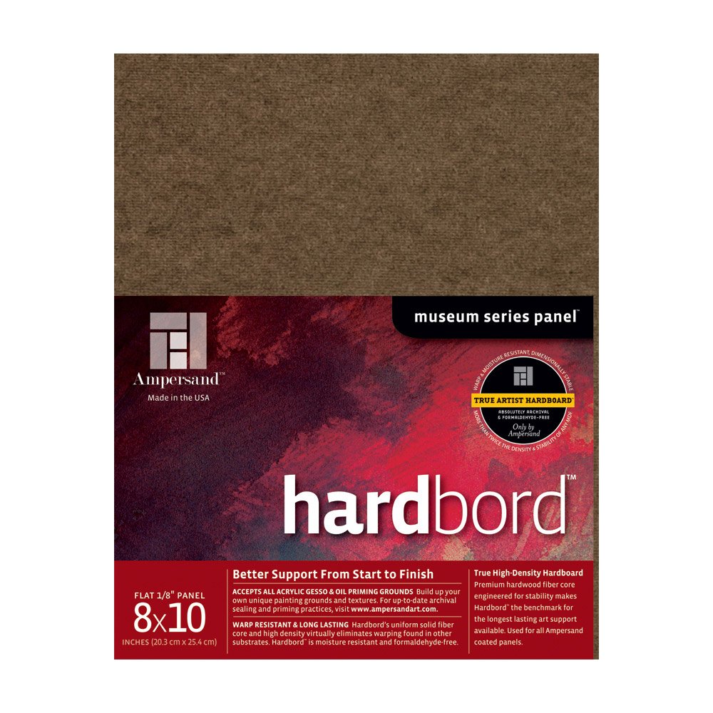 Ampersand Museum Series Hardbord for Painting and Mounting, 1/8 Inch Depth, 8X10 Inch (AMHB08)