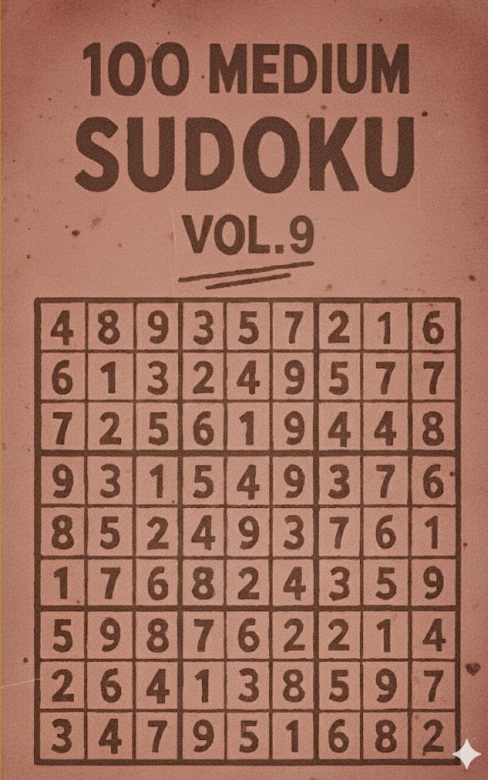 100 MEDIUM SUDOKU VOL.9: Find Your Flow with Satisfying Medium-Difficulty Grids
