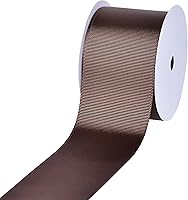 Vista 77 de Rollo de cinta de grogrén sólido YAMA de 5/8 pulgadas - 25 yardas para cintas de envolver regalos, blanco